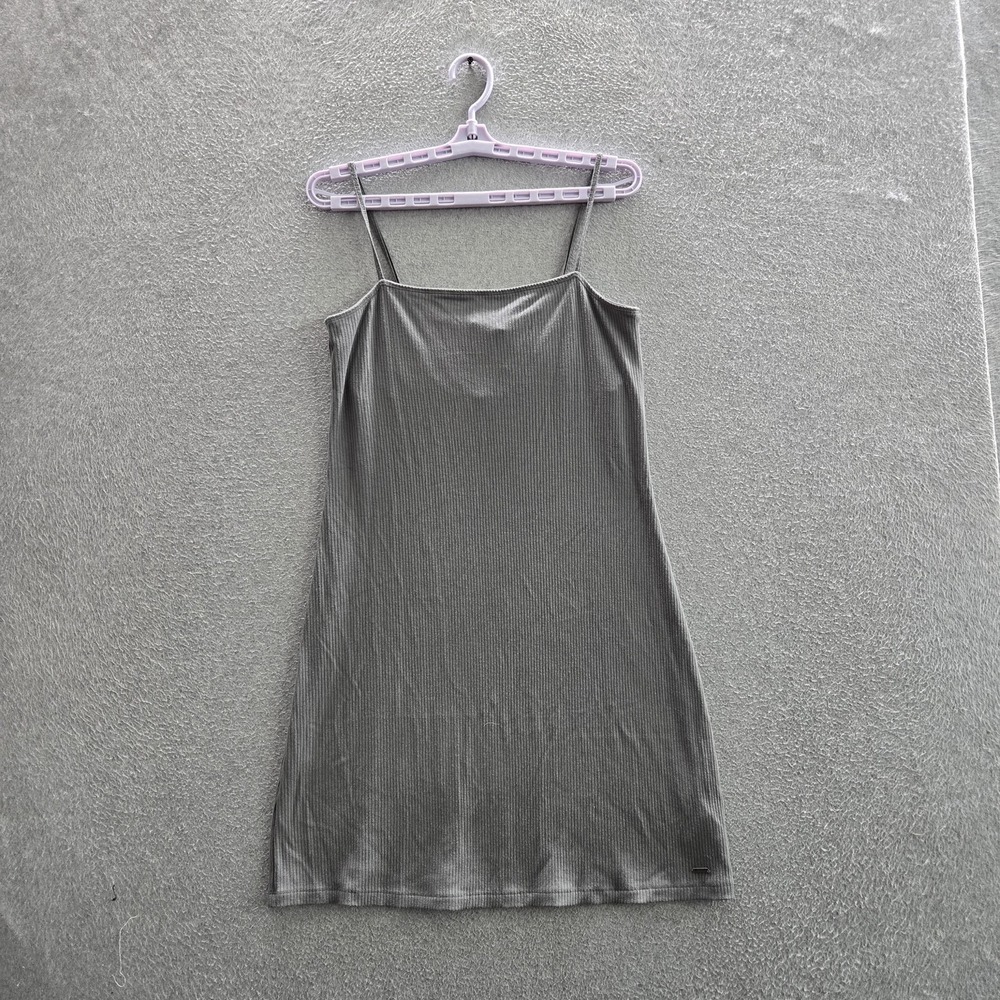 Hollister Women‎ Dress LARGE Gray Cami Slim Sleeveless Summer NWT